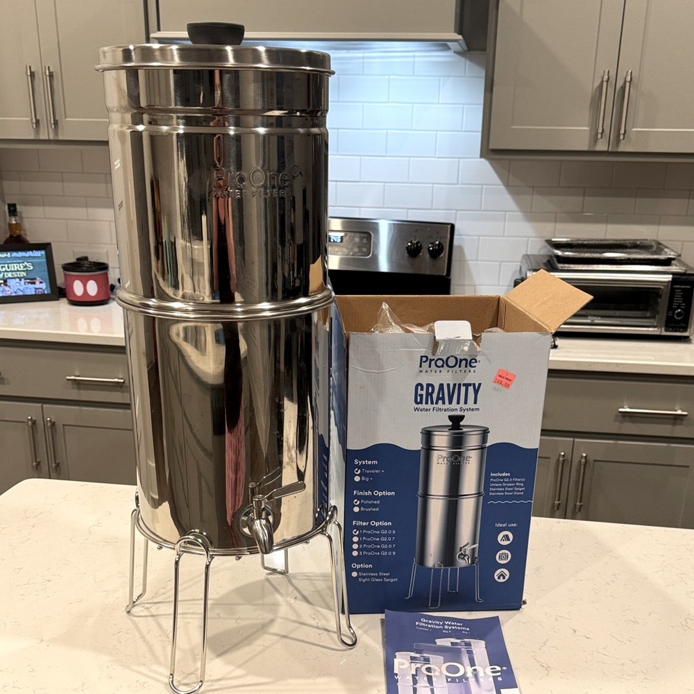 Pro One Gravity Water Filtration System